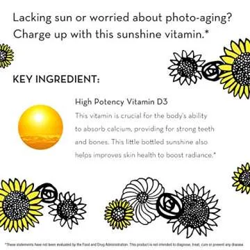 HUM Here Comes the Sun - 2000 IU Vitamin D3 (120 Softgels)