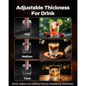 Silonn Ice Maker: Clear Cubes in 20 Mins for Drinks