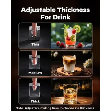 Silonn Ice Maker: Clear Cubes in 20 Mins for Drinks