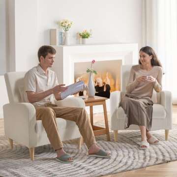 Stylish COLAMY Sherpa Accent Chair for Comfort and Style