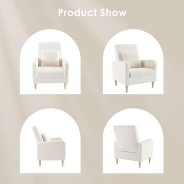 Stylish COLAMY Sherpa Accent Chair for Comfort and Style