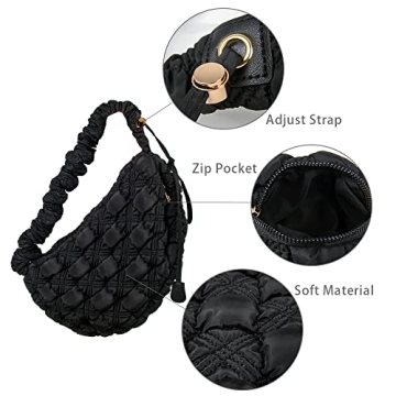Lightweight Puffer Shoulder Bag for Trendy Women - Versatile and Stylish