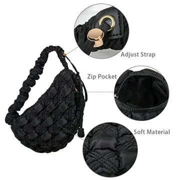 Lightweight Puffer Shoulder Bag for Trendy Women - Versatile and Stylish
