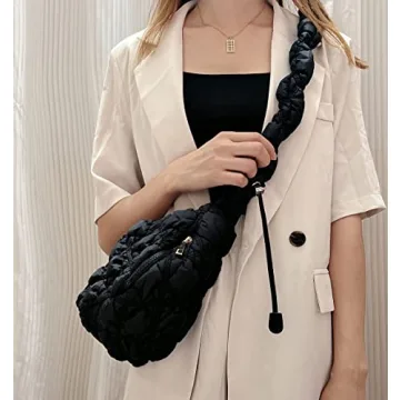 Lightweight Puffer Shoulder Bag for Trendy Women - Versatile and Stylish