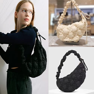 Lightweight Puffer Shoulder Bag for Trendy Women - Versatile and Stylish