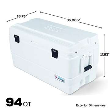Igloo Marine Ultra 94 Quart Cooler, White