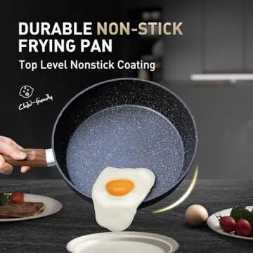 MAISON ARTS Non Stick Granite Pots and Pans Cookware Set