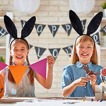 Bunny Ears Headband for Parties and Cosplay Costumes