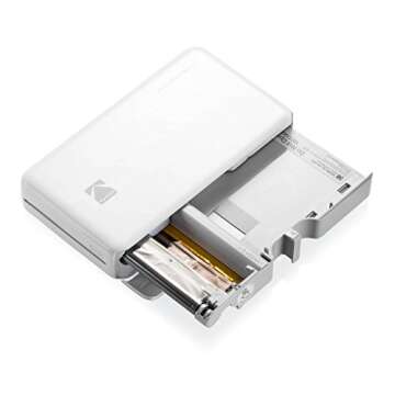 Kodak AMZKODMP2K3W Mini2 Instant Photo Printer (White) Gift Bundle + Paper (20 Sheets) + Deluxe Case + 7 Fun Sticker Sets + Twin Tip Markers + Photo Album + Hanging Frames