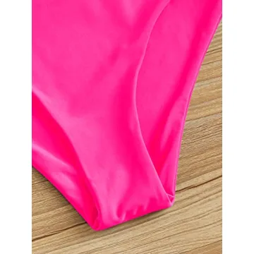 SweatyRocks Women's Sexy Bathing Suit Floral Print Cross Back Bikini Set Swimsuits