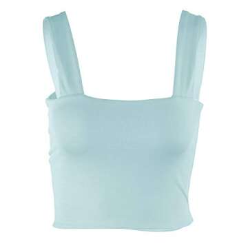 MISSACTIVER Women Summer Crop Top Solid Sleeveless Vest