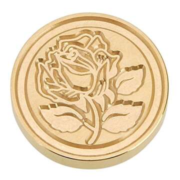Yoption Vintage Rose Wax Seal Stamp Set Gift Box Collection