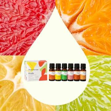Plant Therapy Essential Oils Fruits Set - Grapefruit, Tangerine, Lemon, Mandarin, Lime, Orange Sweet 100% Pure, Undiluted, Natural Aromatherapy, Therapeutic Grade 10 mL (1/3 oz)