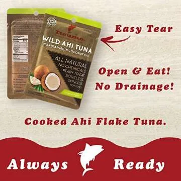 Itsumo Foods Wild Ahi Tuna Packets in Coconut Oil - Keto Friendly