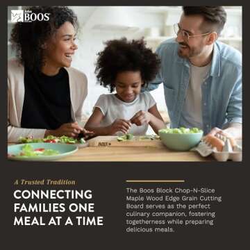 John Boos Block Chop-N-Slice Reversible Wood Cutting Board, 16"x10"x1", Maple