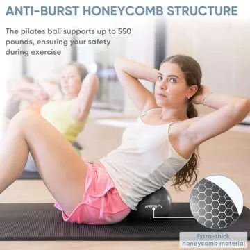 APEXUP Yoga Ball for Core Workout and Fitness Training