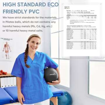 APEXUP Yoga Ball for Core Workout and Fitness Training