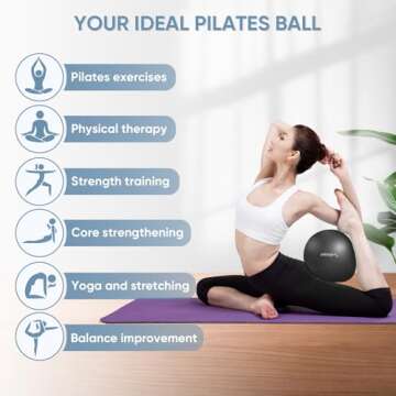 APEXUP Yoga Ball for Core Workout and Fitness Training
