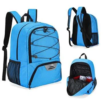 Hsmihair Youth Soccer Bag-Soccer Backpack&Backpack for Football Basketball,with Ball Compartment Separate Cleat Package