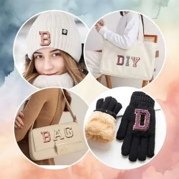 Self Adhesive Chenille Letter Patches for DIY Projects