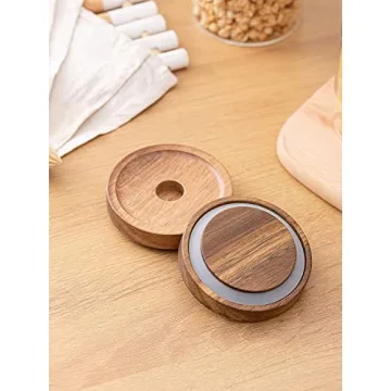 Kanwone Glass Storage Containers Set with Bamboo Lids