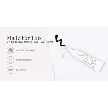 FlutterHabit Made for This Adhesive Lash Glue for Eyelash Extensions - Your Ultimate All-Day Hold La...