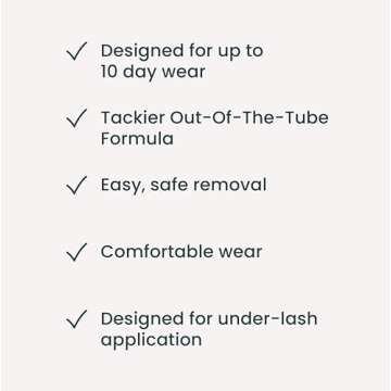 FlutterHabit Made for This Adhesive Lash Glue for Eyelash Extensions - Your Ultimate All-Day Hold Lash Cluster Glue for Effortless, Stunning, and Long-Lasting Eyelashes - All-in-one Lash Glue