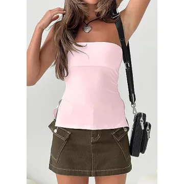 MISSACTIVER Tube Top for Stylish Comfort in Pink