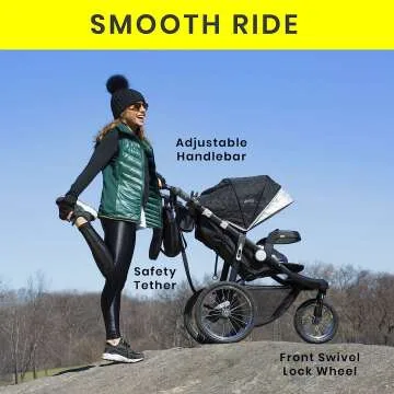 Jeep Cross-Country Sport Plus Jogging Stroller - Charcoal