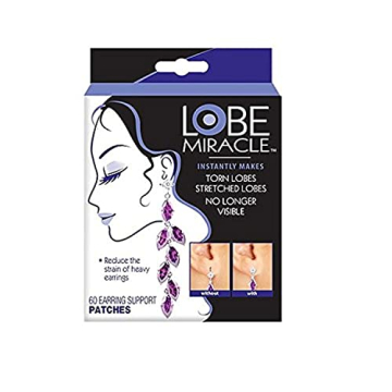 Lobe Miracle Clear Earring Support Patches for Sagging Ears