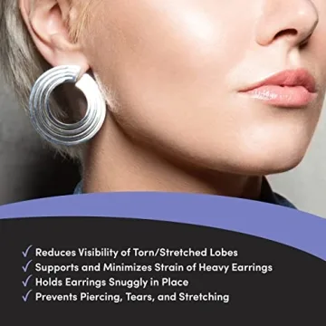 Lobe Miracle Clear Earring Support Patches for Sagging Ears