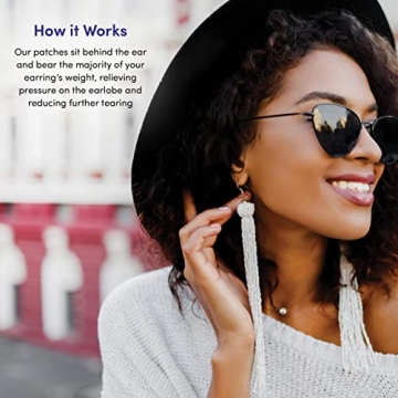 Lobe Miracle Clear Earring Support Patches for Sagging Ears