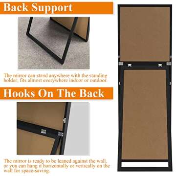 NeuType 59" Stylish Full Length Leaning Mirror