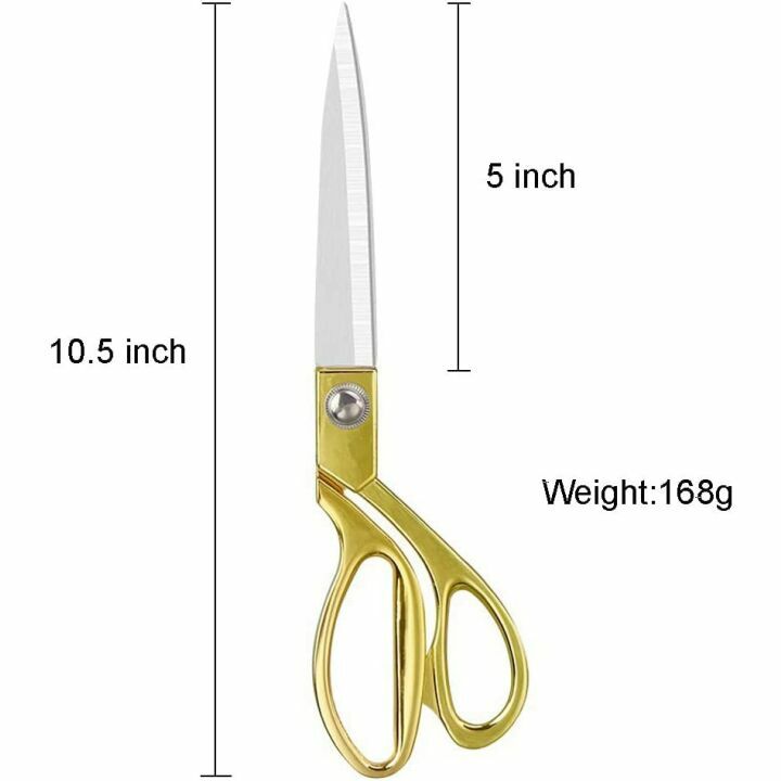 Aemoe 10.5" Gold Ribbon Cutting Scissors for Ceremonies