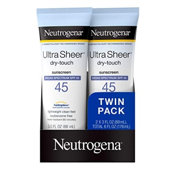 Neutrogena Ultra Sheer Dry-Touch Water Resistant and Non-Greasy Sunscreen Lotion with Broad Spectrum...