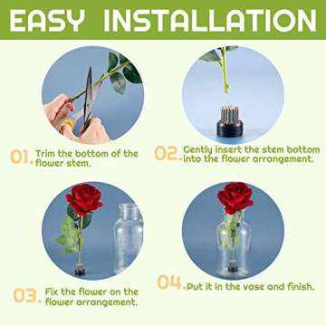 3 Pieces Flower Holder Floral Arranger Japanese Floral Pins Round Flower Arranger Floral Arrangement Holder for Flower Arrangement, Plant Fixation 0.91 Inch, 1.02 Inch, 2.36 Inch(Silver)