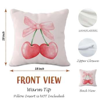OTOUO Pink Coquette Pillow Covers for Home and Gifts