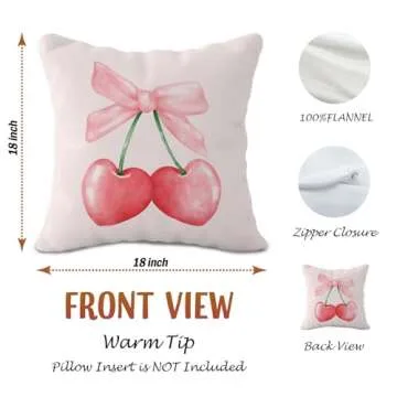 OTOUO Pink Coquette Pillow Covers for Home and Gifts