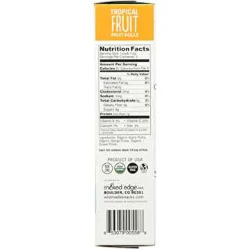 WILDMADE Organic Tropical Fruit Roll 5Pk, 2.1 OZ