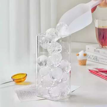 Coloch 6 Pack 13 Oz Drinking Glasses, Square Highball Water Glasses Tom Collins Glasses Thin Mojito Glass Tumbler Bar Glassware for Wine, Cocktail, Coffee, Milk, Lead-Free Dishwasher Safe