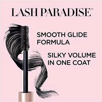 L'Oreal Paris Voluminous Lash Paradise Waterproof Mascara - Lengthening & Thickening Eye Makeup, 0.2...