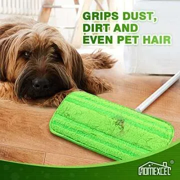 HOMEXCEL Microfiber Mop Pads for Swiffer Sweeper Cleaning