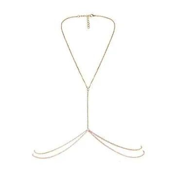 Bestjybt Women Body Belly Chain - Stylish Beach Accessory