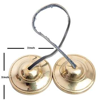 Himalayan Bazaar Tingsha cymbals Bells Tibetan Singing Meditation Chime Music Kit For Sound Bath Healing Spiritual Balanace