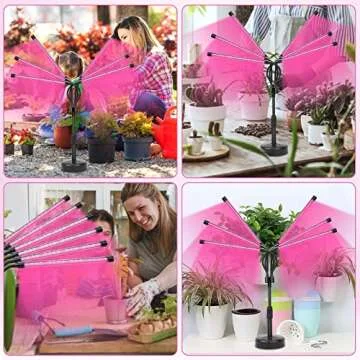Indoor Plant Grow Lights with Six Adjustable Heads