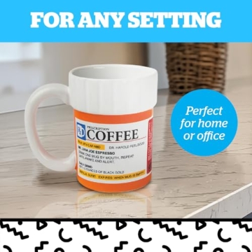 BigMouth Inc. Prescription Coffee Mug for Humor Lovers