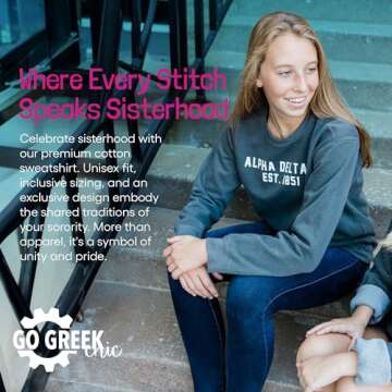 Alpha Delta Pi Sweatshirt | Go Greek Chic Style