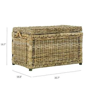 happimess Jacob 30" Wicker Storage Trunk for Any Room
