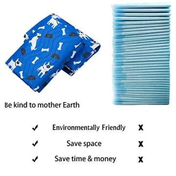 Yangbaga Extra Large Washable Pee Pad for Dogs