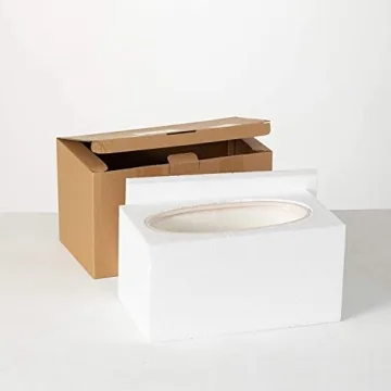 Sullivans Oval Distressed Ceramic Vase for Modern Decor